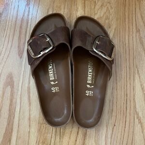 Birkenstock Madrid Big Buckle Cognac 40 9/9.5